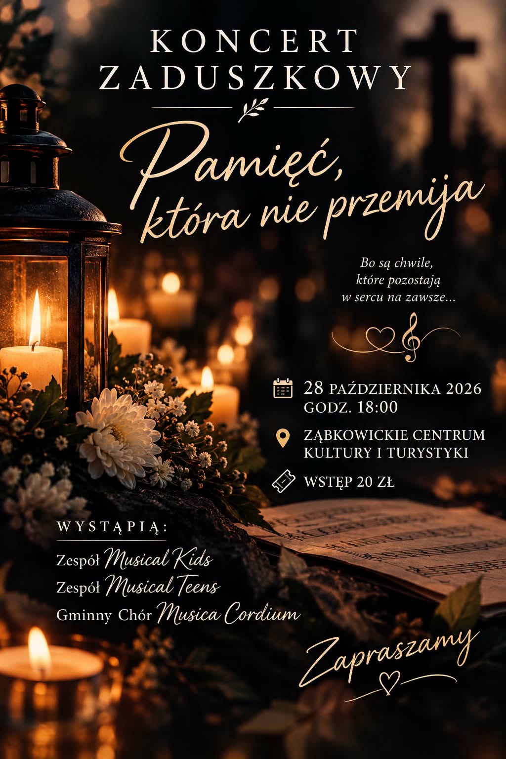 Koncert Zaduszkowy – „Pamięć, która nie przemija” | Sala Widowiskowa