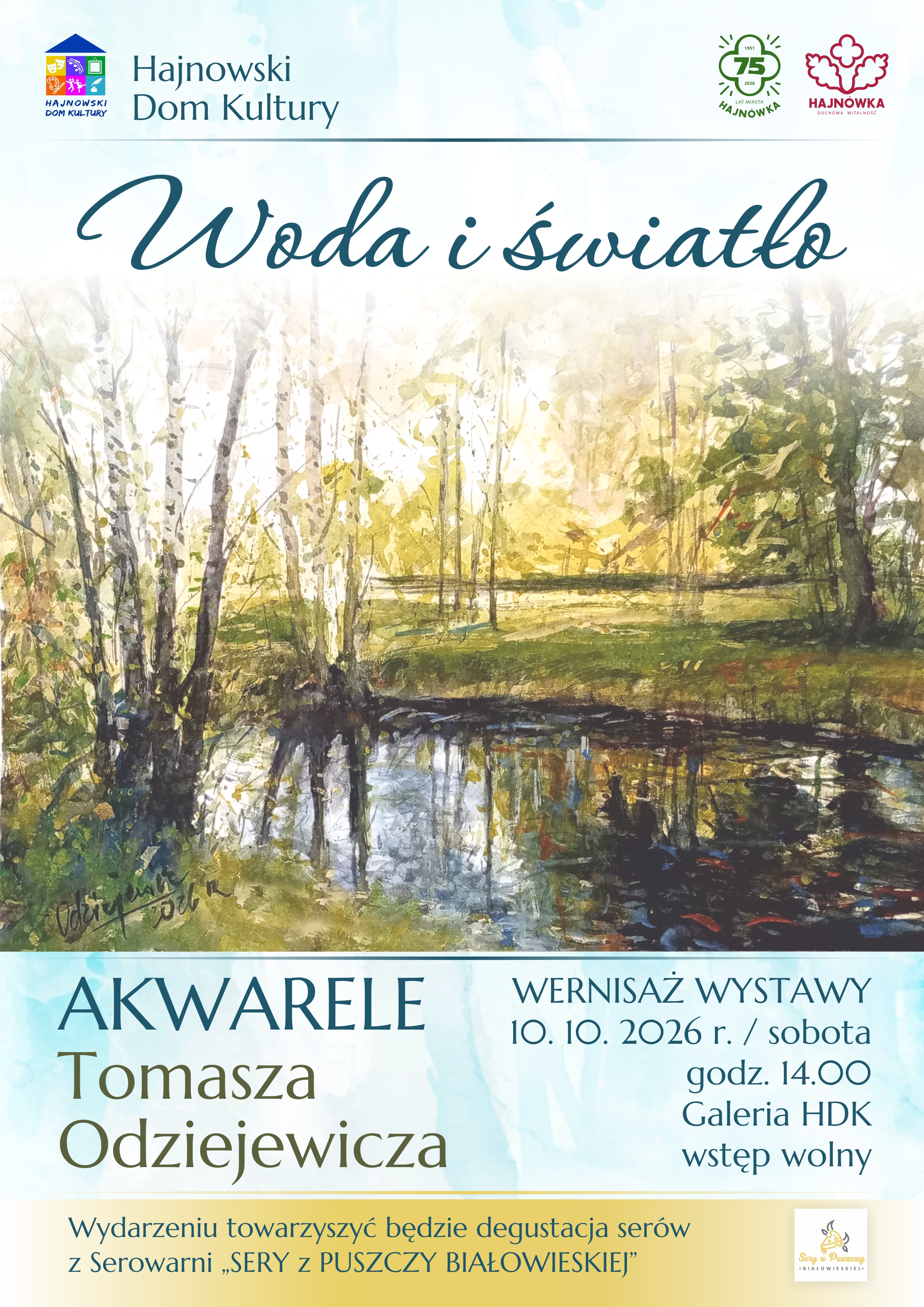 Wernisaż wystawy AKWARELE Tomasza Odziejewicza "Woda i światło"