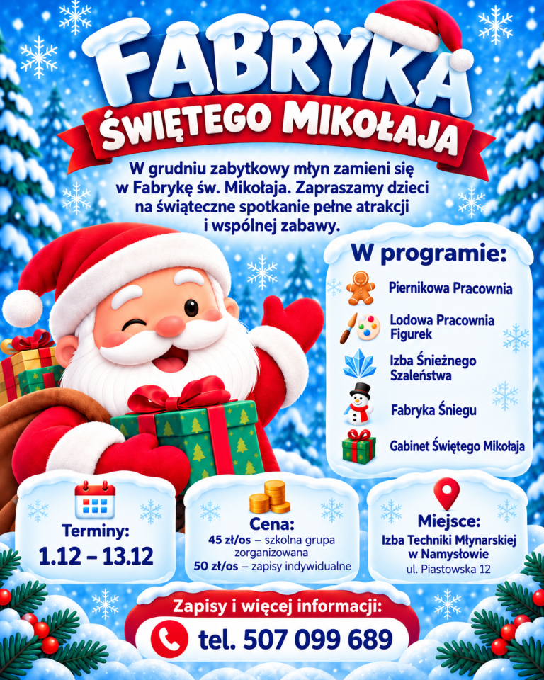 SANTA CLAUS FACTORY — a magical meeting in Namysłów!