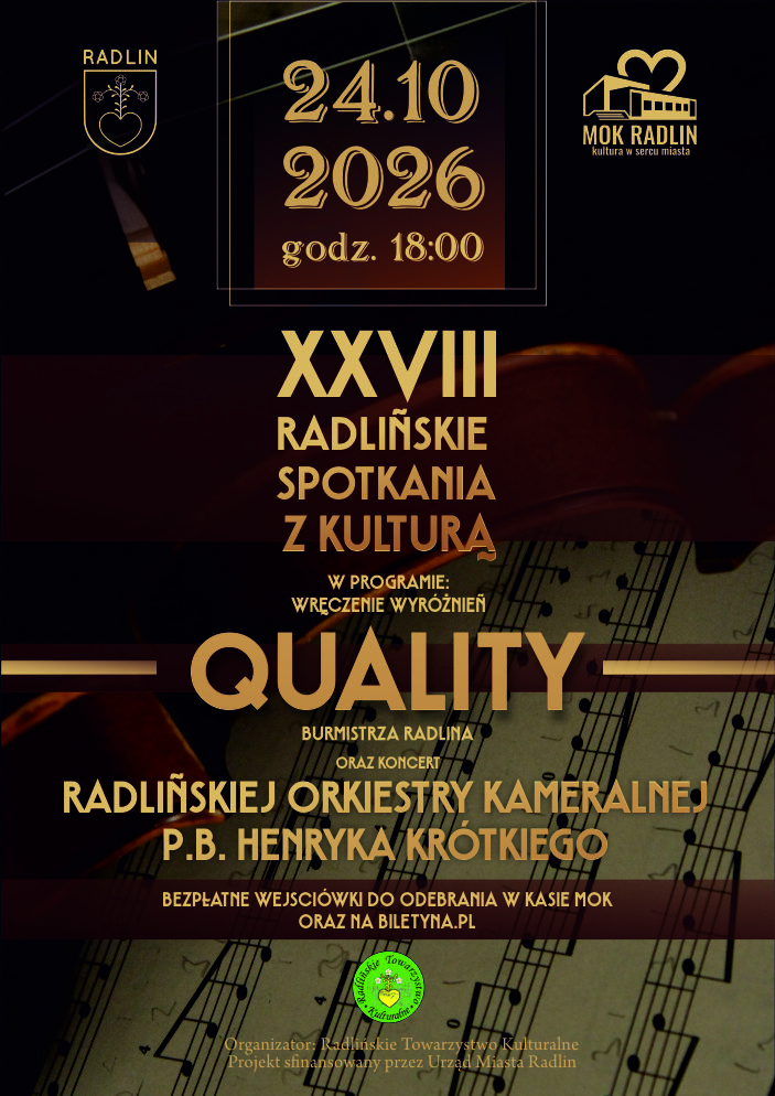 XXVIII Radlin Meetings with Culture and Quality Awards