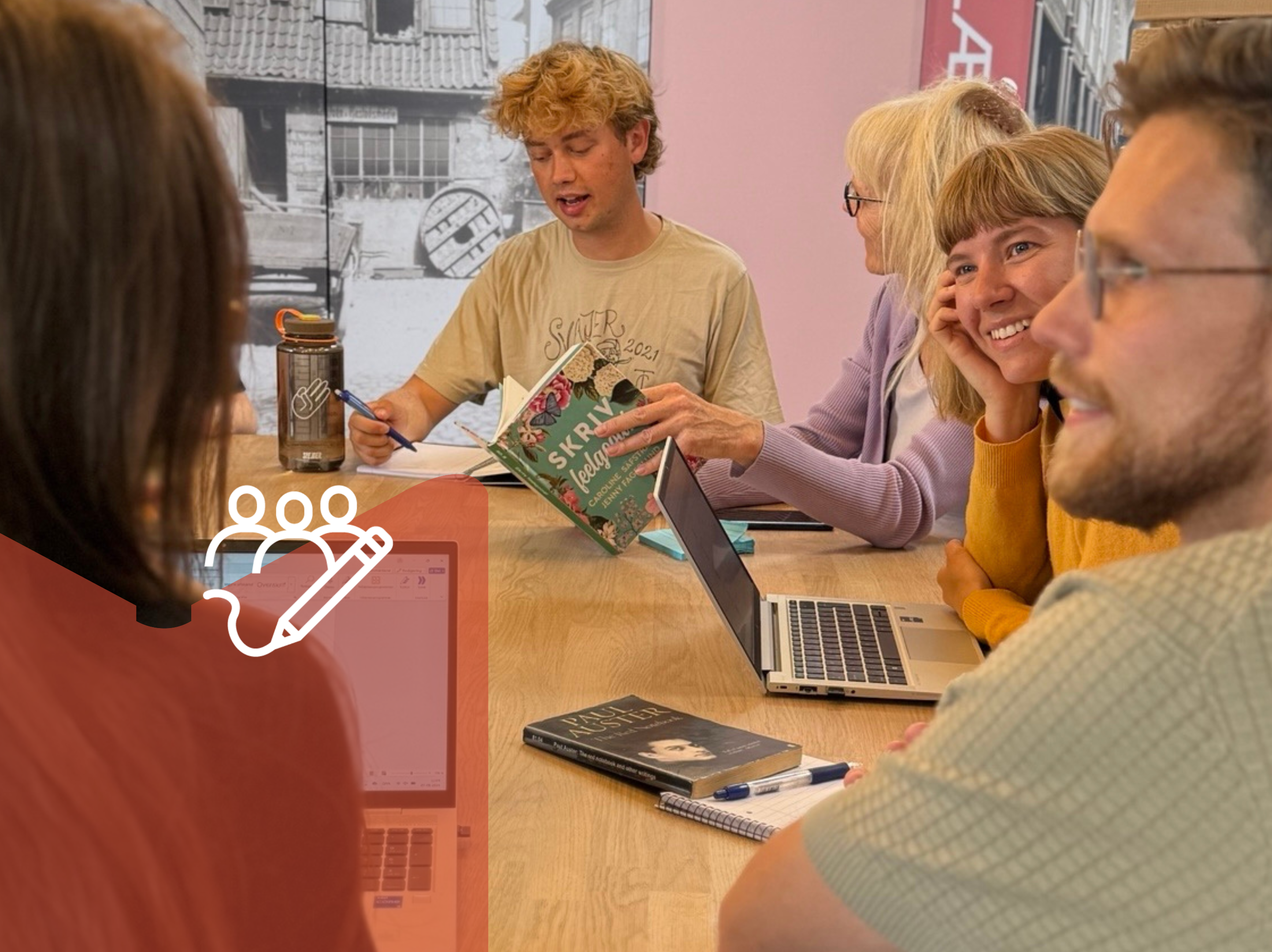 First meeting of new writing club at Valby Library
