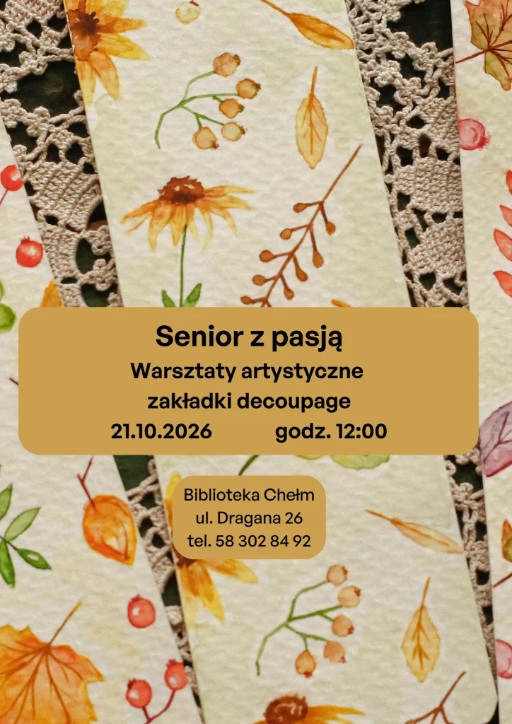 Workshop for seniors — decoupage bookmarks