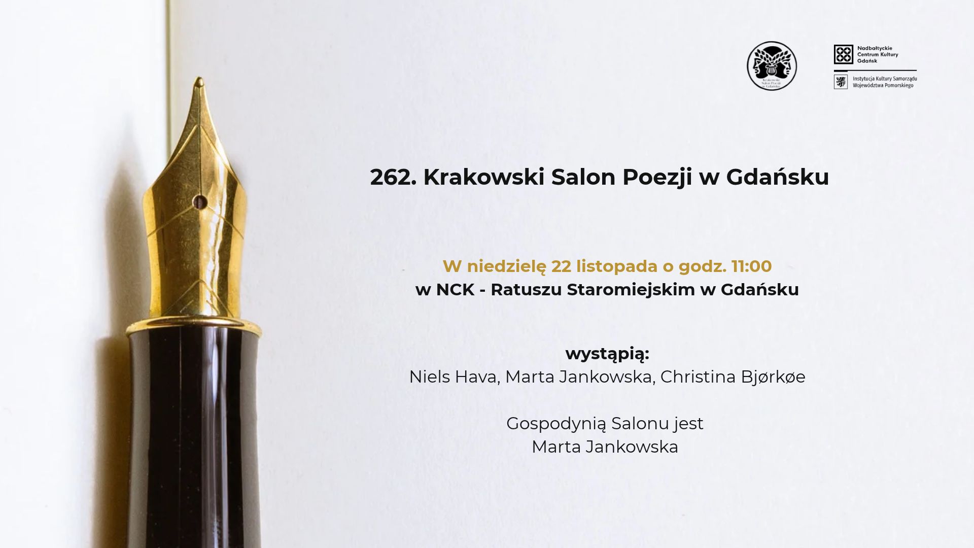 262nd Krakow Poetry Salon in Gdańsk | Scandinavian landscape
