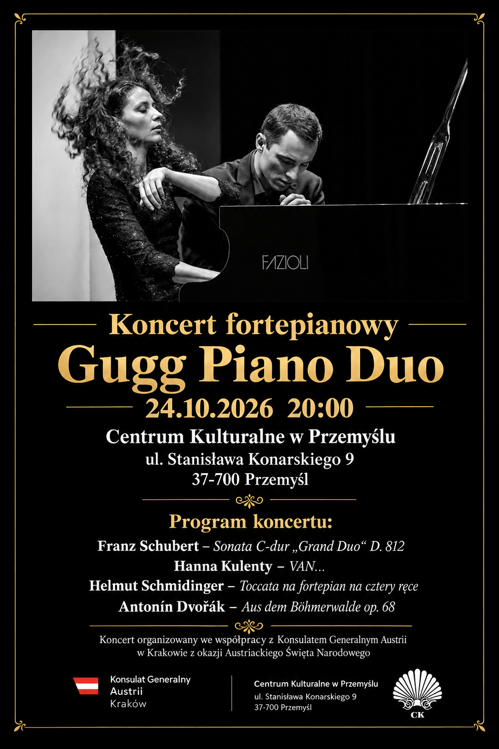 Unique piano concert: Gugg Piano Duo on the occasion of the Austrian National Day