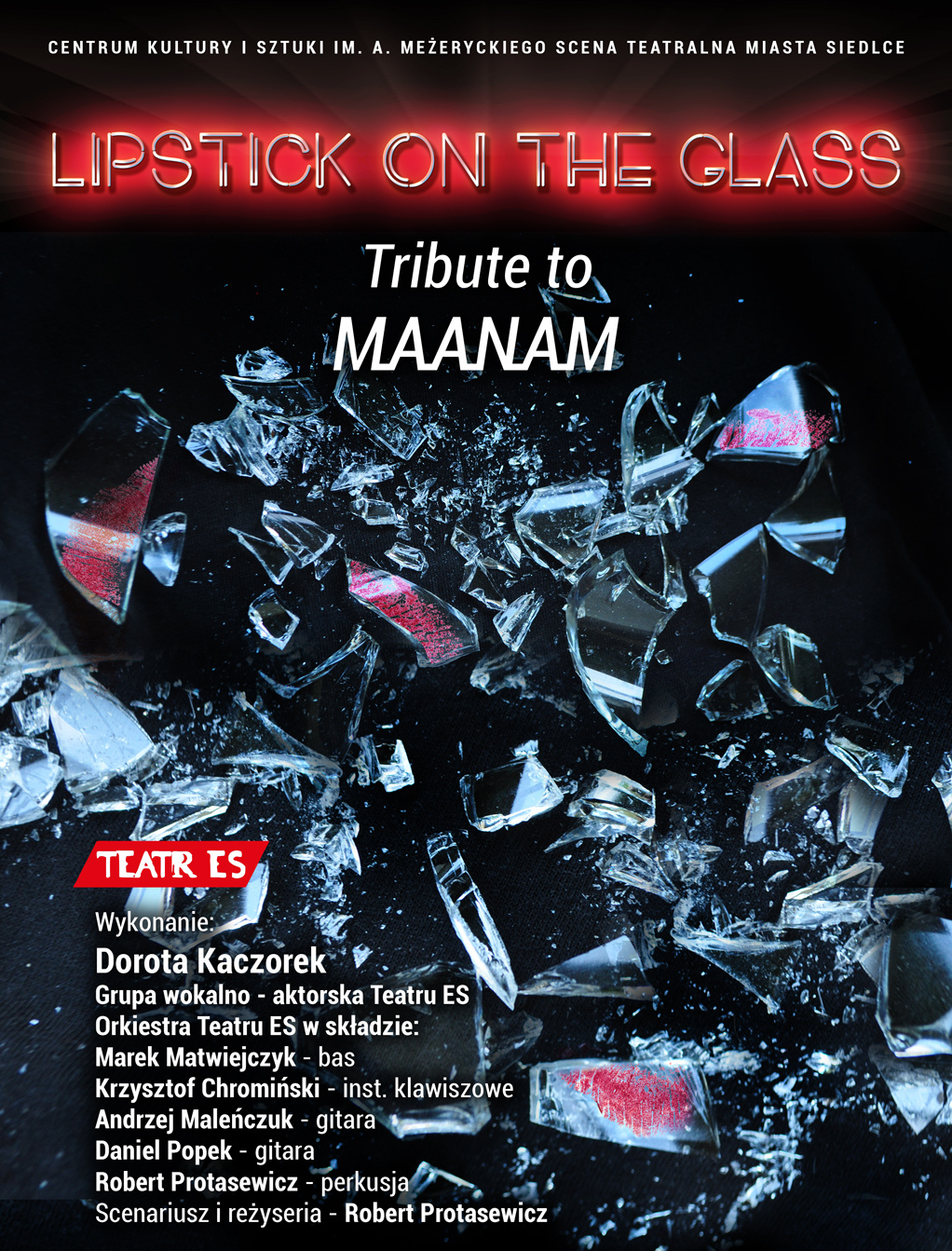 Lipstick on the glass. Tribute to Maanam