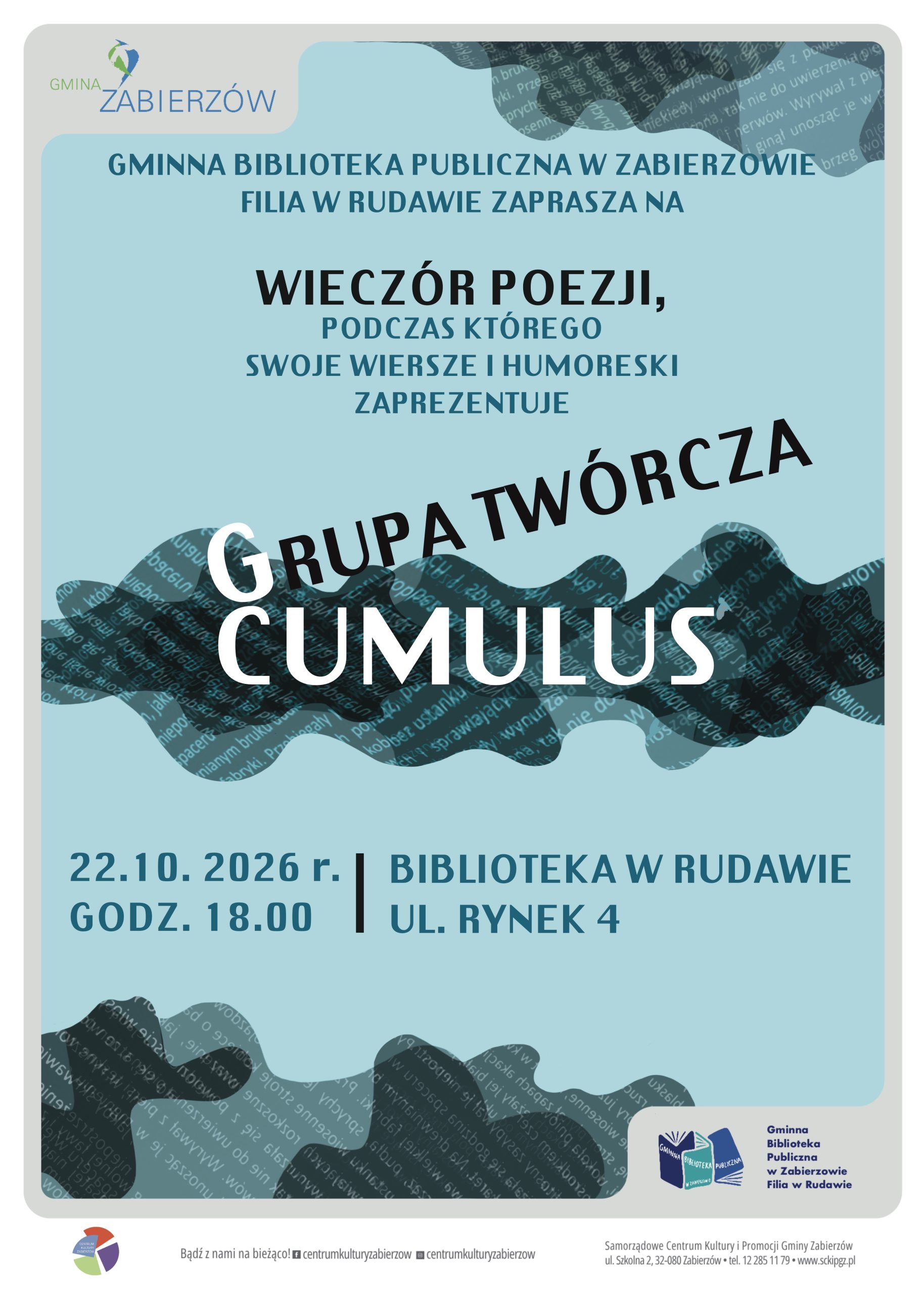 Poetry Evening with the creative group CUMULUS