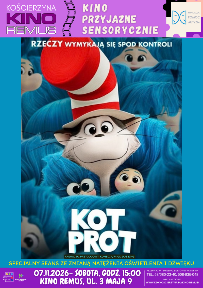 Sensory friendly cinema — film, entitled: “Kot Prot”