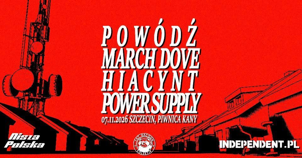 Flood + March Dove + Hyacinth + Power Supply/07.11 Cellar Kany, Szczecin