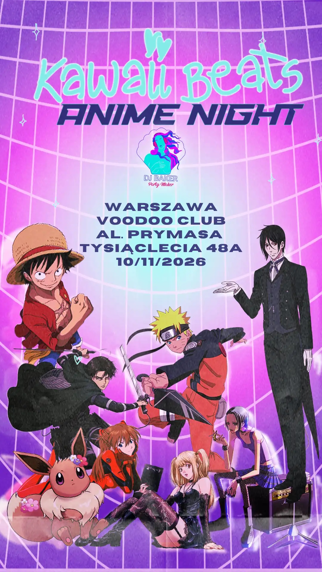 Kawaii Beats: Anime Night — DJ Baker Party Maker
