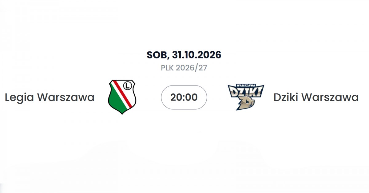 PLK: Legia Warszawa vs Dziki Warszawa | COS Torwar