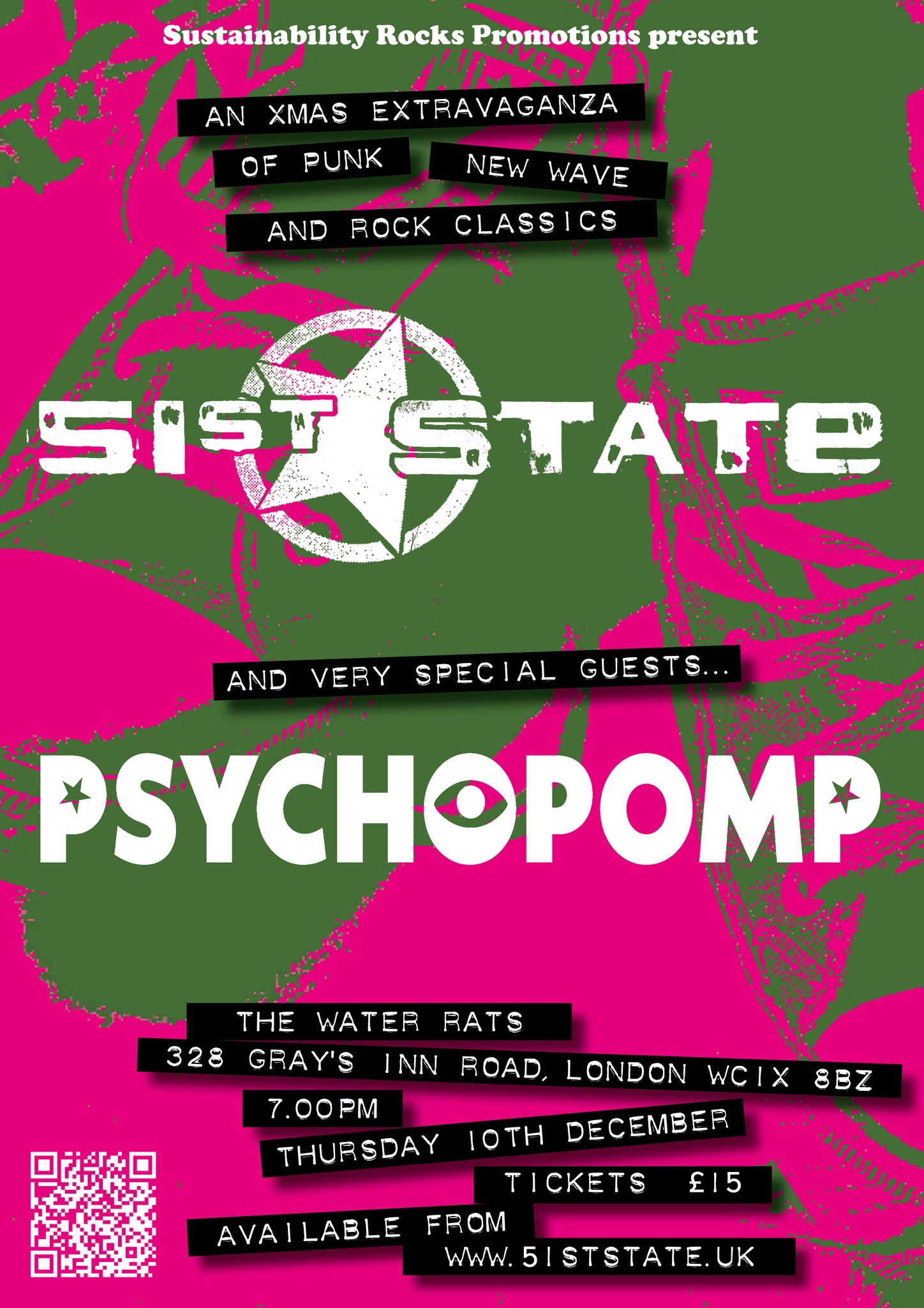 Sustainability Rocks Promotions presents: 51st State and Psychopomp
