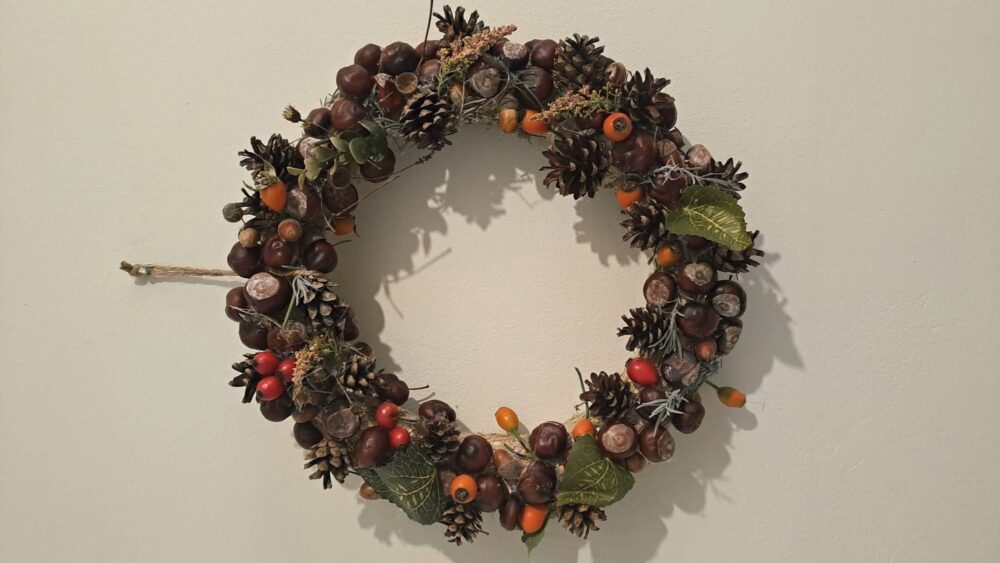 Autumn wreath — workshops with elements of art therapy