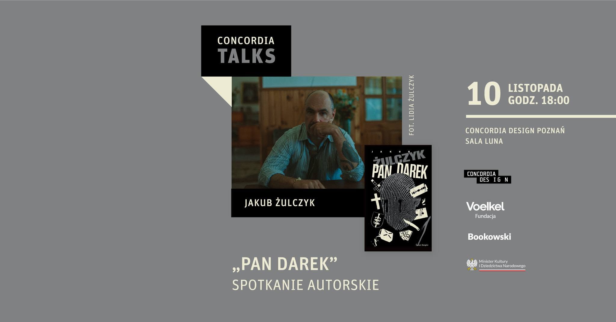Jakub Żulczyk — premiere meeting around the book “Pan Darek”