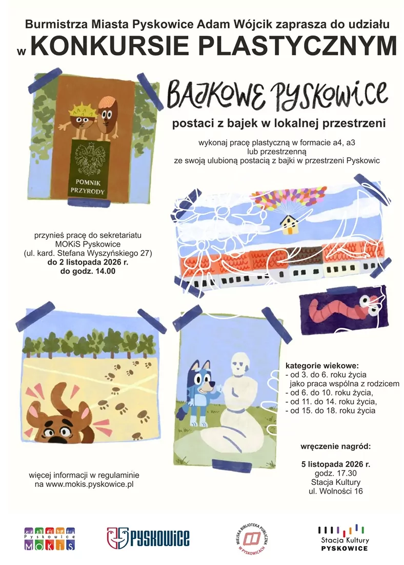 Art competition “Fairytale Pyskowice — fairy-tale characters in the local space”