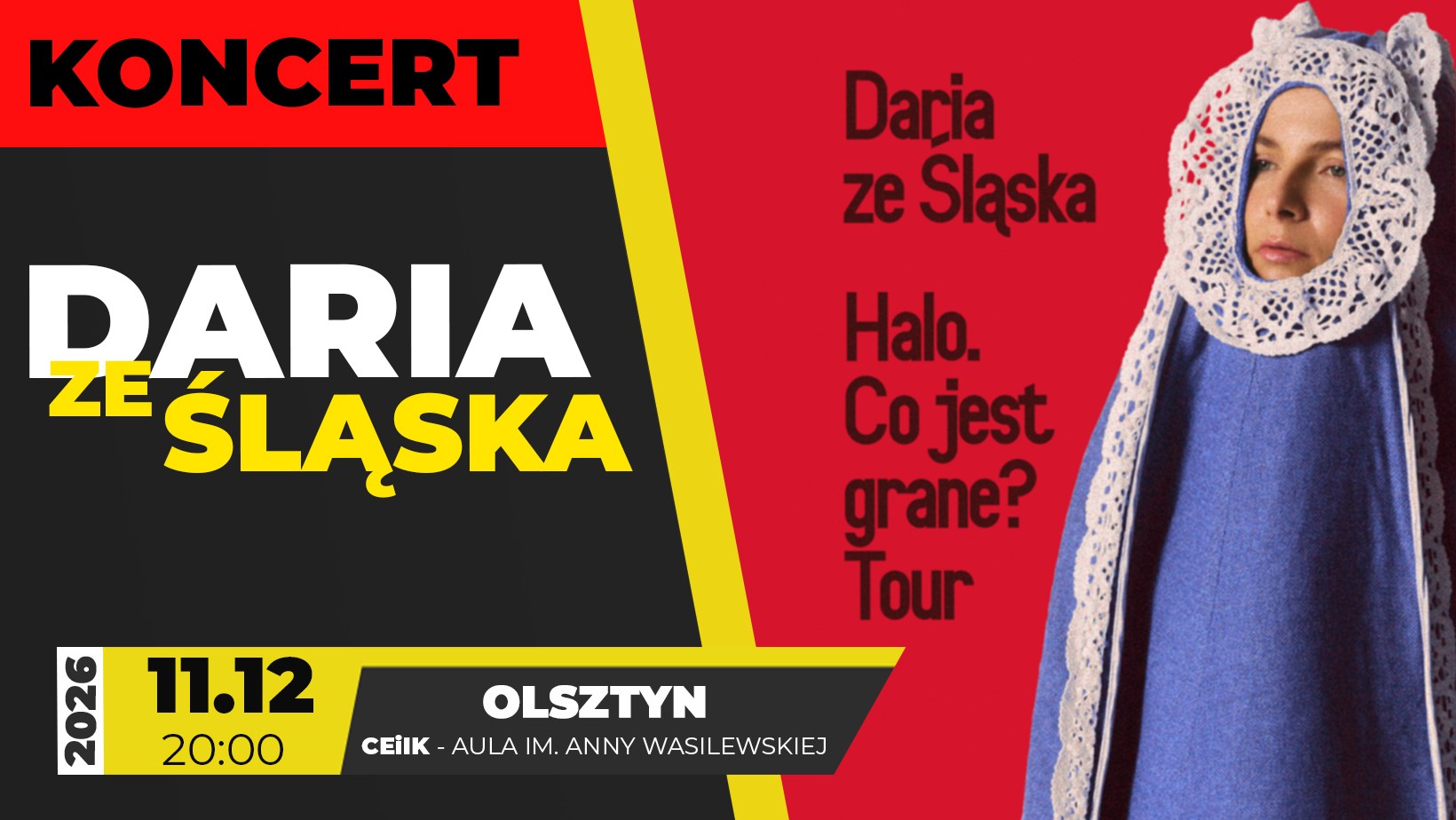 DARIA ZE ŚLĄSKA - CONCERT IN THE HALL IM. A. VASILEWSKA IN OLSZTYN