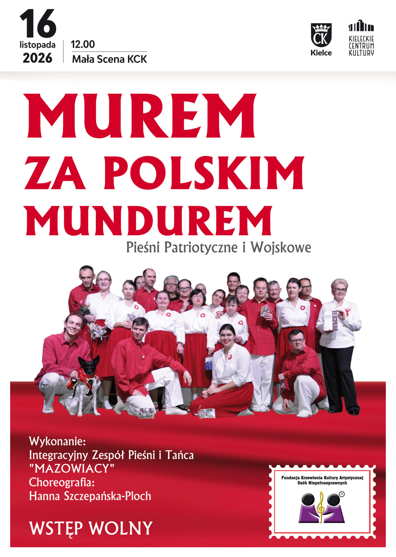 Mazowiacy: The wall behind the Polish uniform