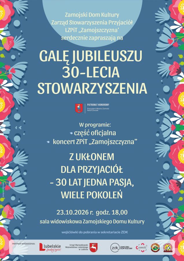 Concert “With a bow to friends — 30 years, one passion, many generations” - Association “Zamojszczyzna” celebrates its jubilee