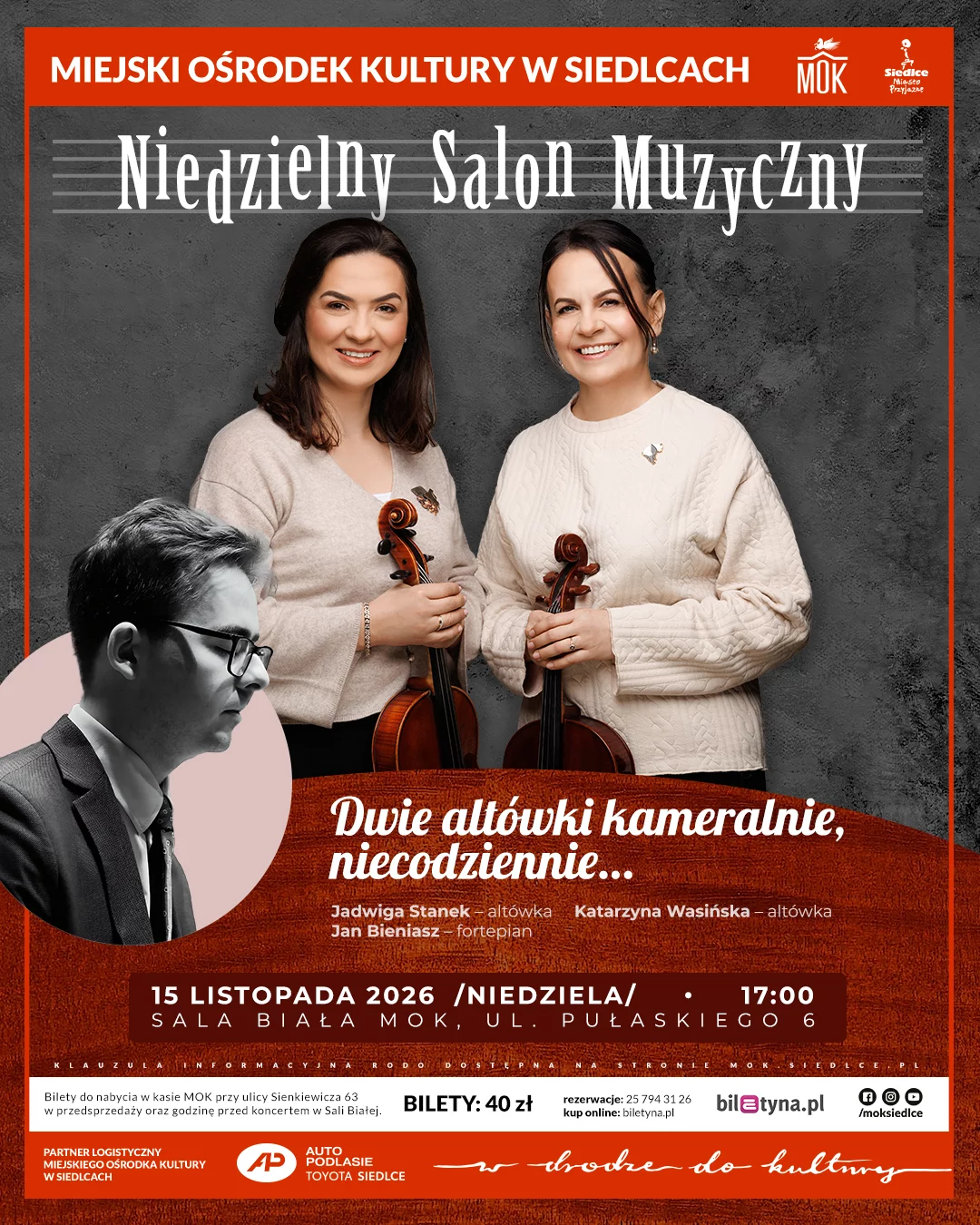 Sunday Music Salon — Two violas intimately, unusually...