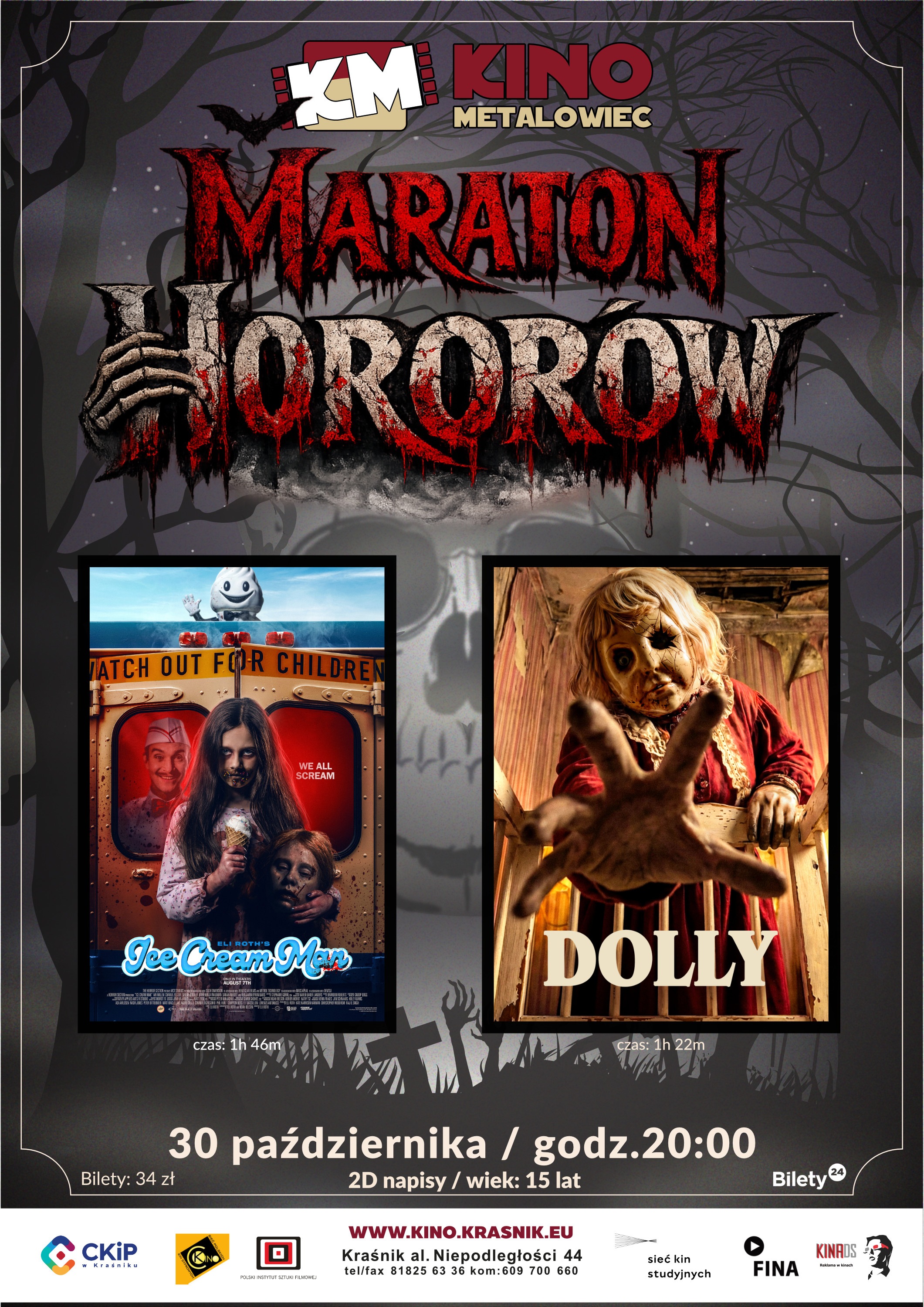 Ice cream Man/Dolly horror marathon 30.10.2026