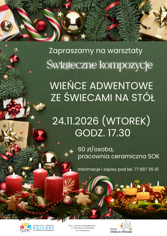 Festive compositions- “wreaths for the table with candles”