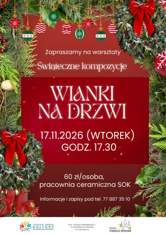 Workshop on creating wreaths for doors for adults