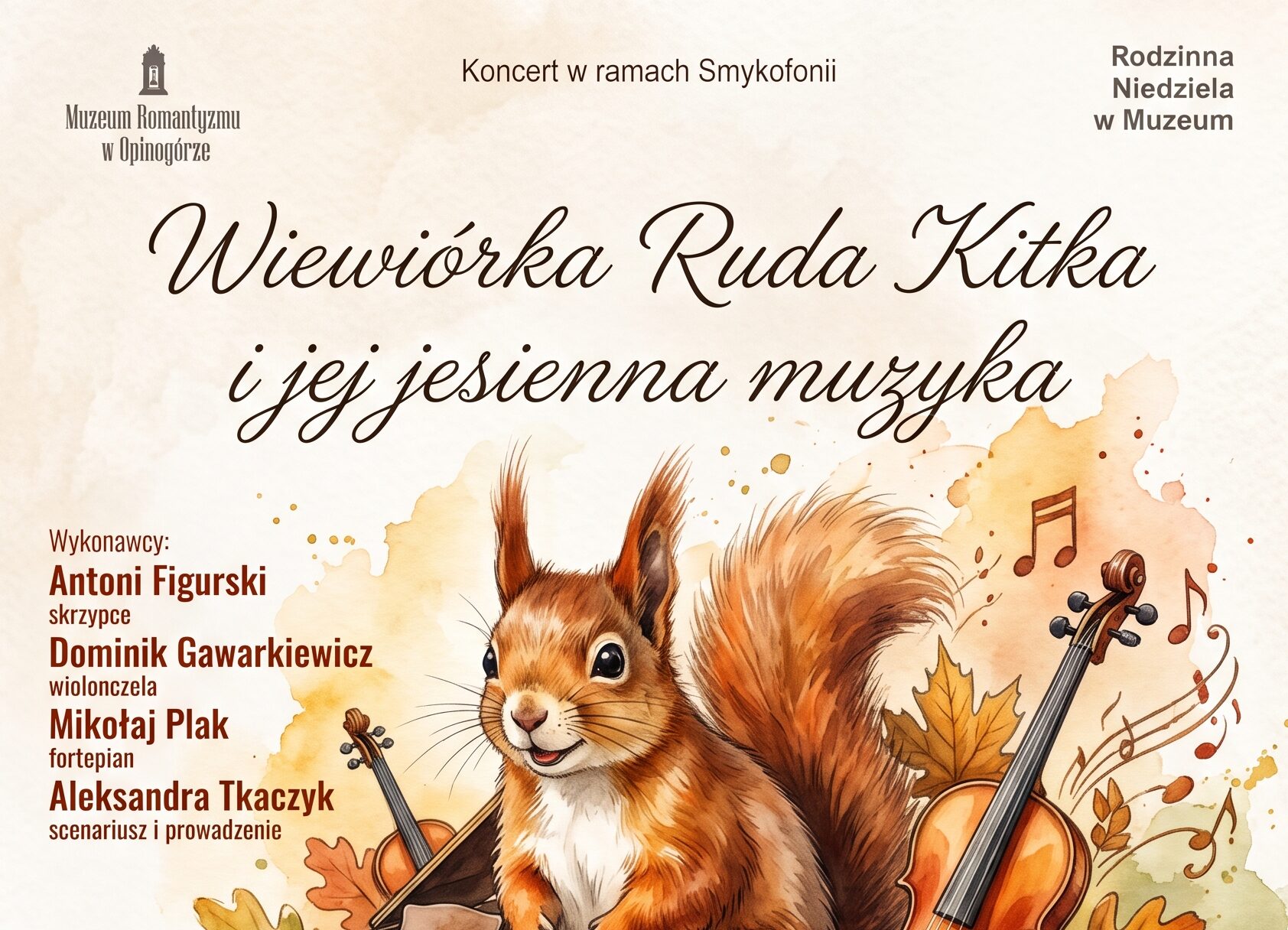 Family Sunday — “Red Kitka Squirrel and Her Autumn Music”