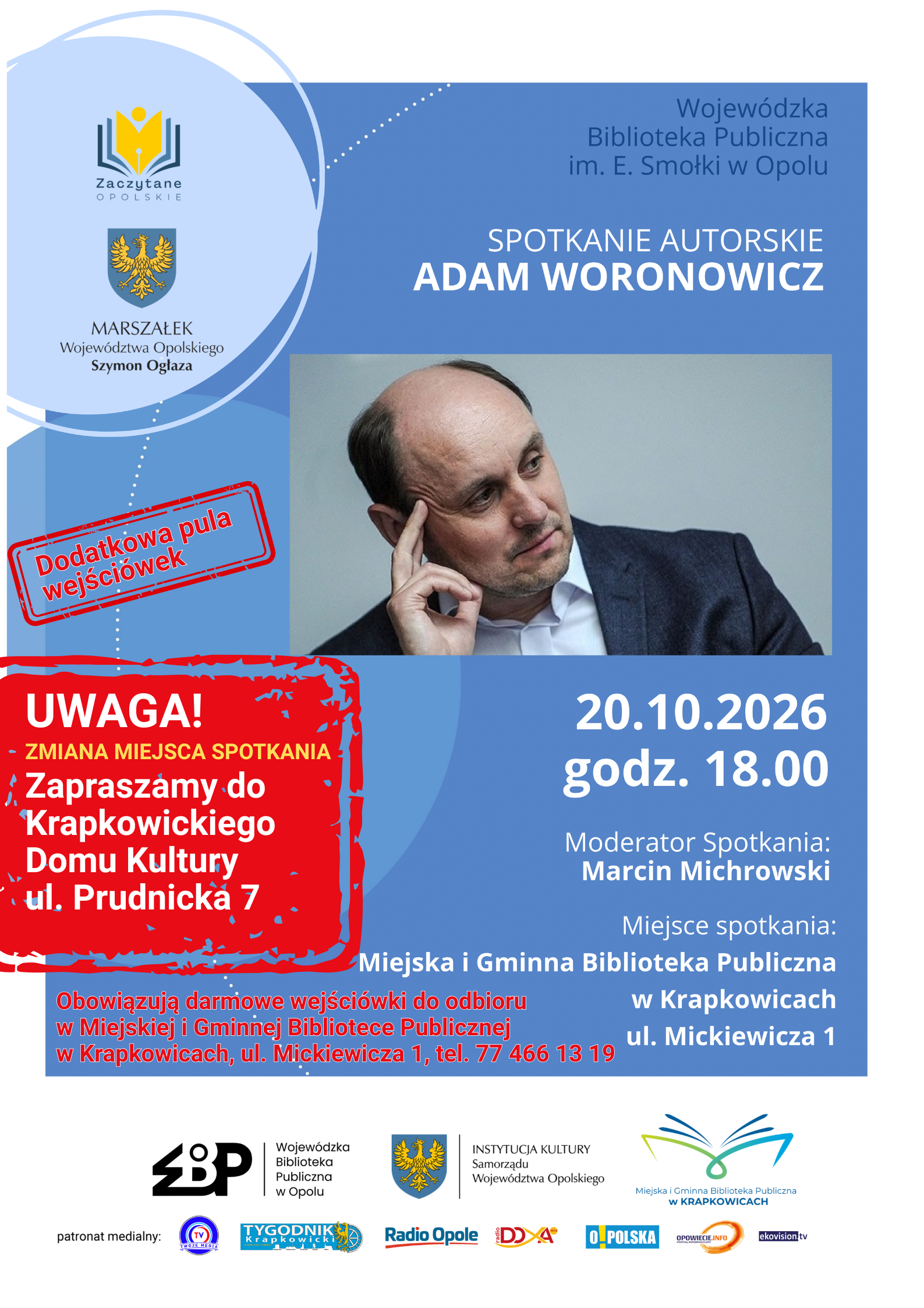 Author's meeting with Adam Woronowicz in Krapkowice!