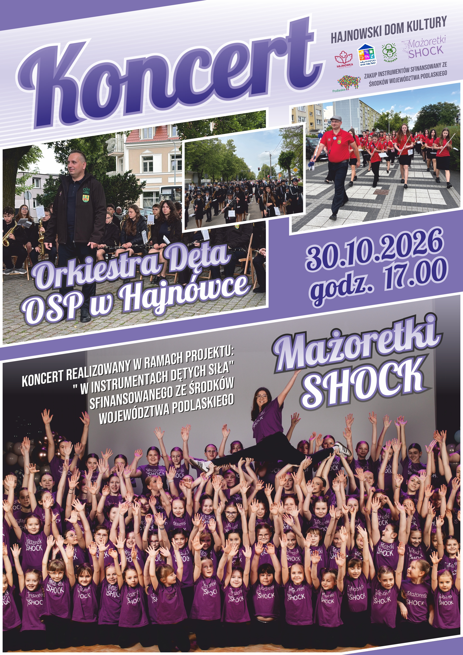 Concert performed by the OSP Wind Orchestra in Hajnówka and Małoretek SHOCK