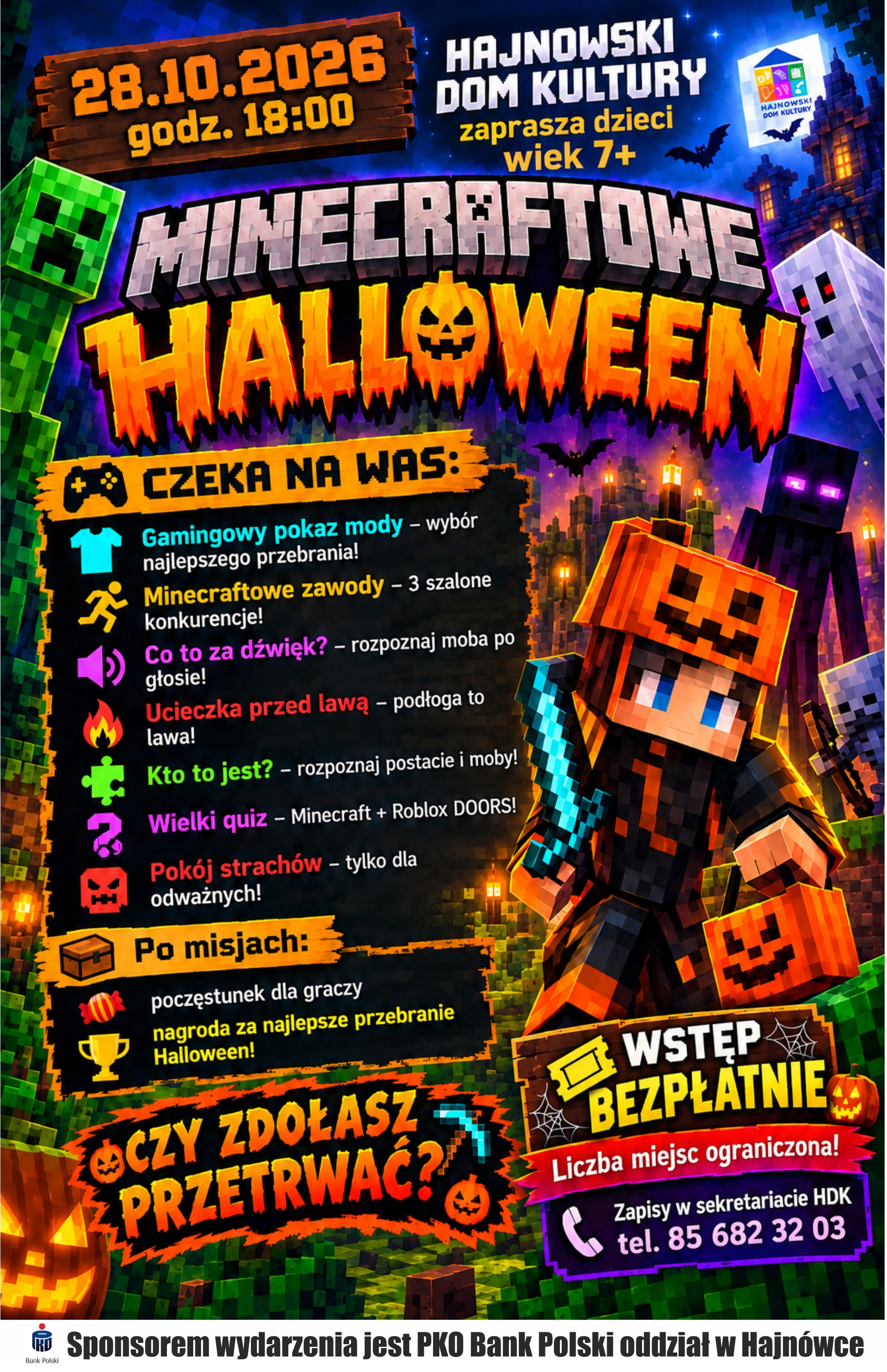 MINECRAFT HALLOWEEN - FREE ADMISSION