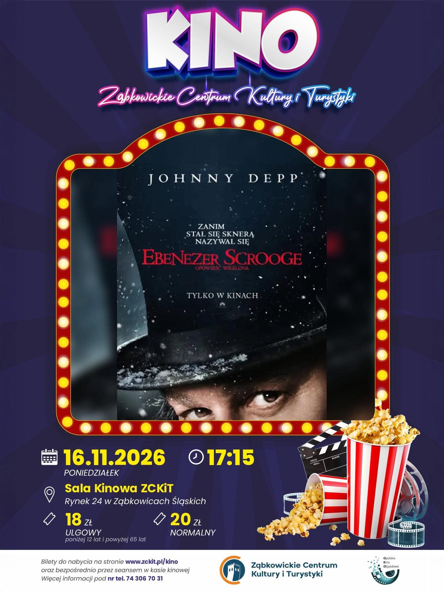 Cinema — Ebenezer Scrooge. Christmas Story | Sala Widowiskowa