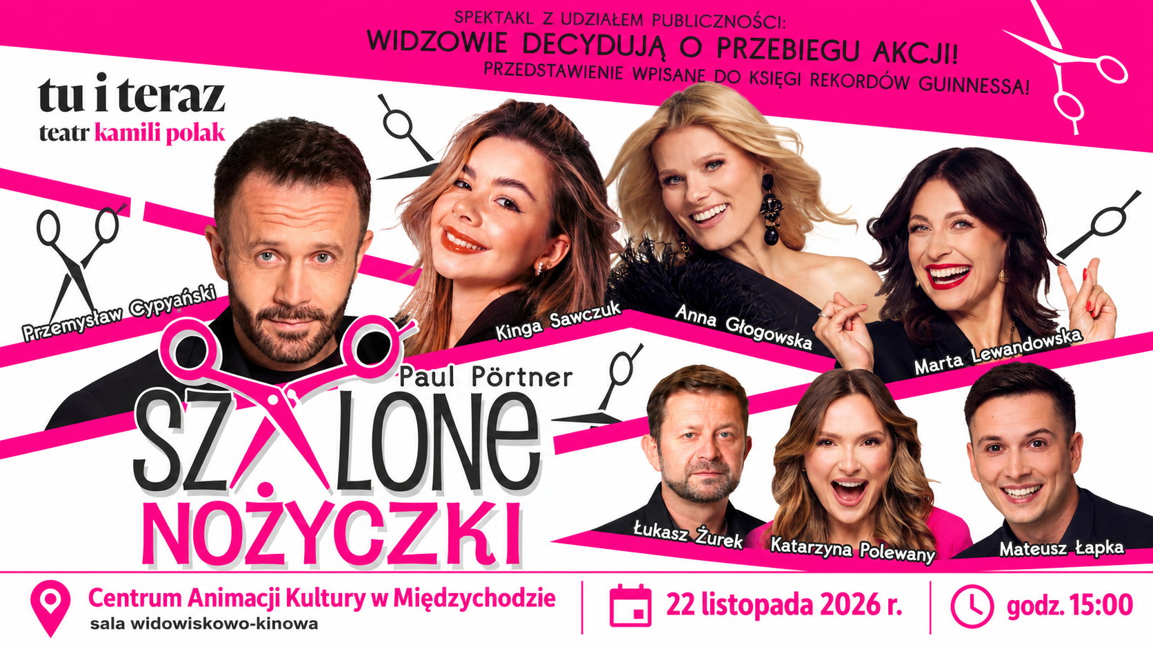 “Crazy Scissors” in Międzychod! A comedy in which it is the audience that decides the ending!
