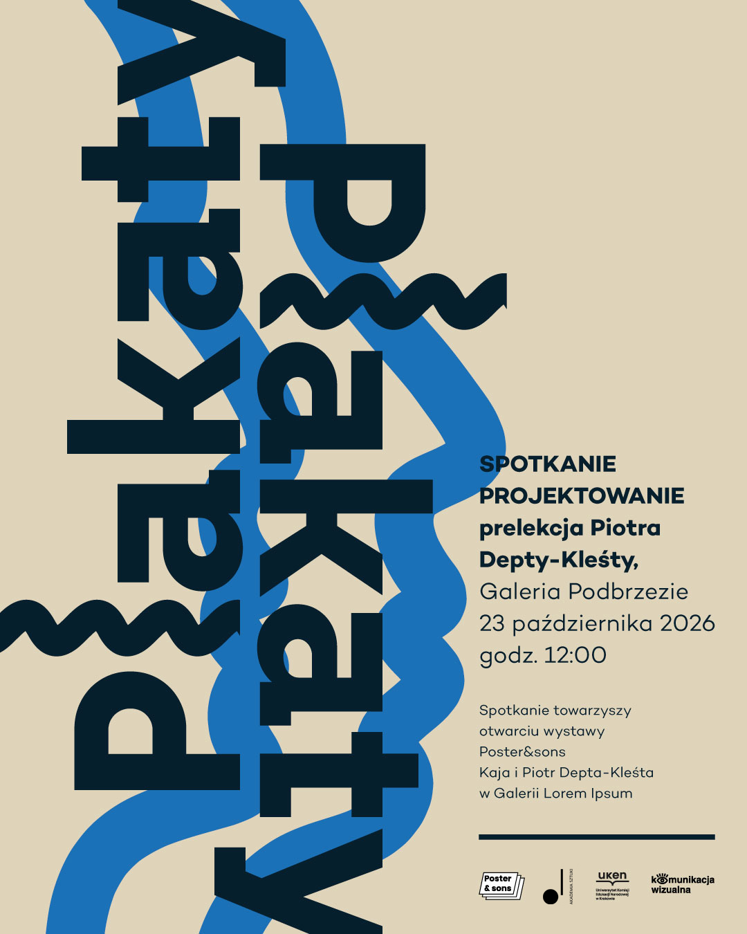 Piotr Depta-Kleśta with a lecture in the series MEETING DESIGN in Krakow