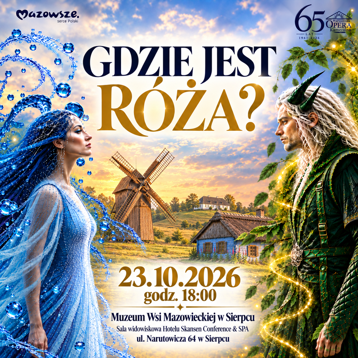 “Where is Rose? — musical Mazovia for the Crown” — we invite you on October 23, at 18:00 to the auditorium of the Skansen Hotel in Sierpec