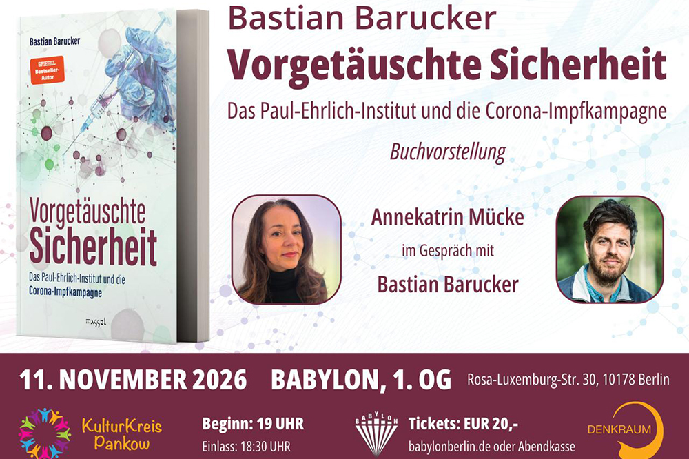 Literature live: Bastian Barucker: Fake safety