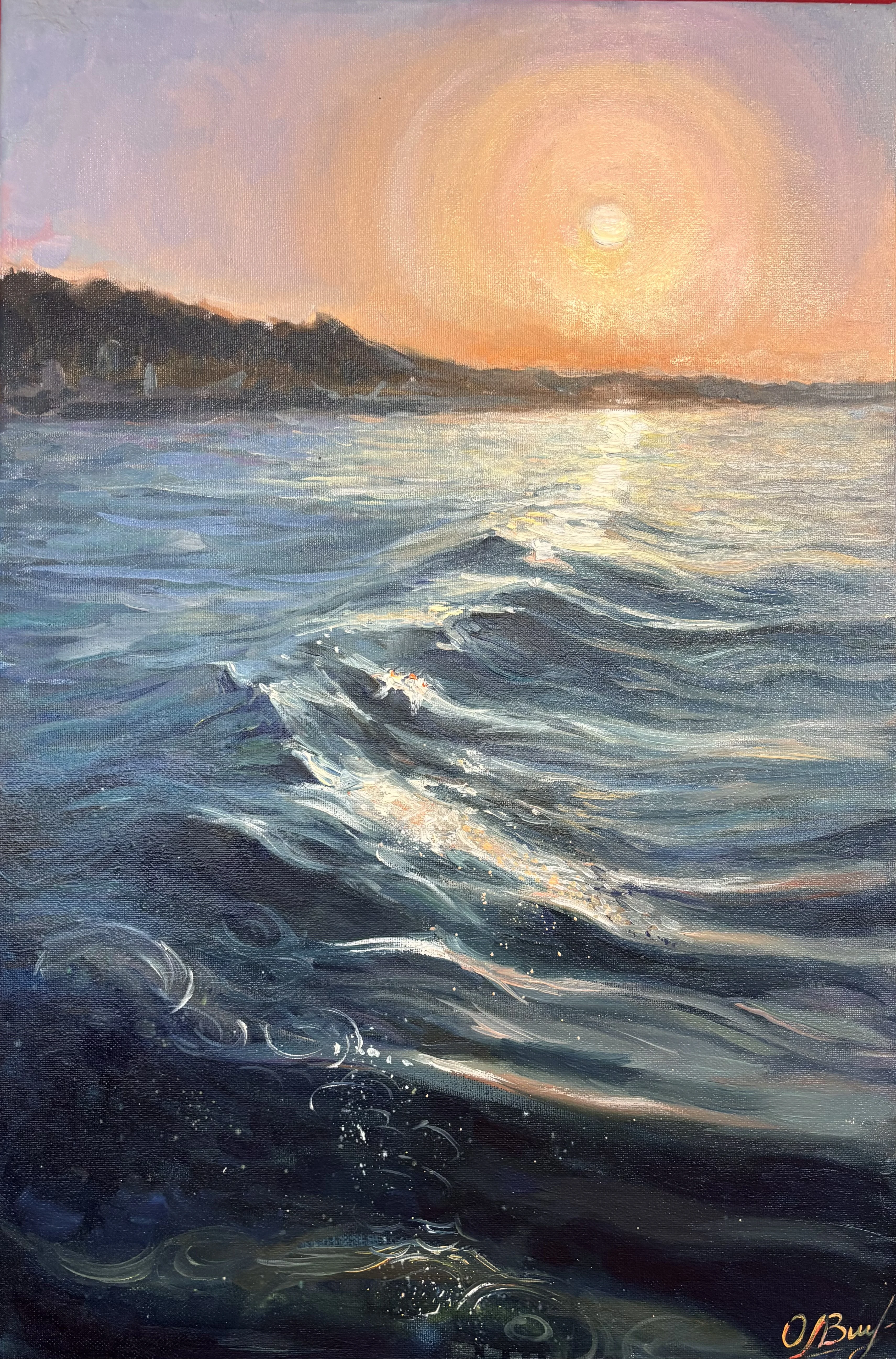 Exhibition and Finish of the BALTIC TREASURE by the artist Olha Nakhodova