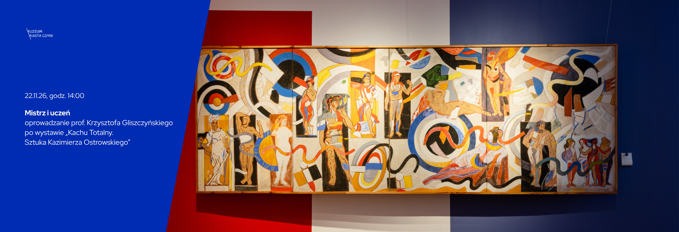 Master and student — guided tour of Prof. Krzysztof Gliszczyński through the exhibition “Kachu Totalny. Art by Kazimierz Ostrowski”