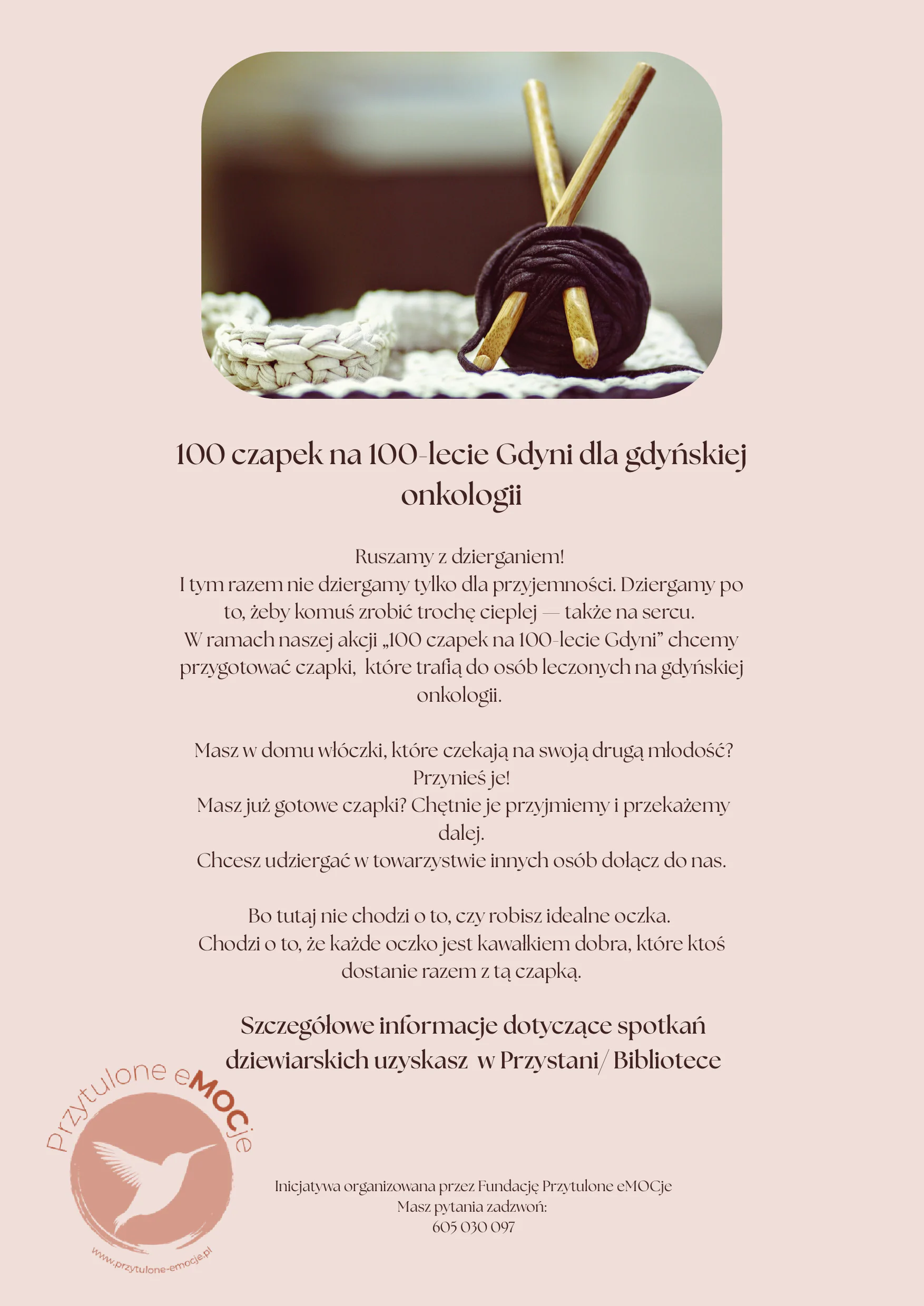 100 hats for the 100th anniversary of Gdynia — neighbourhood crochet