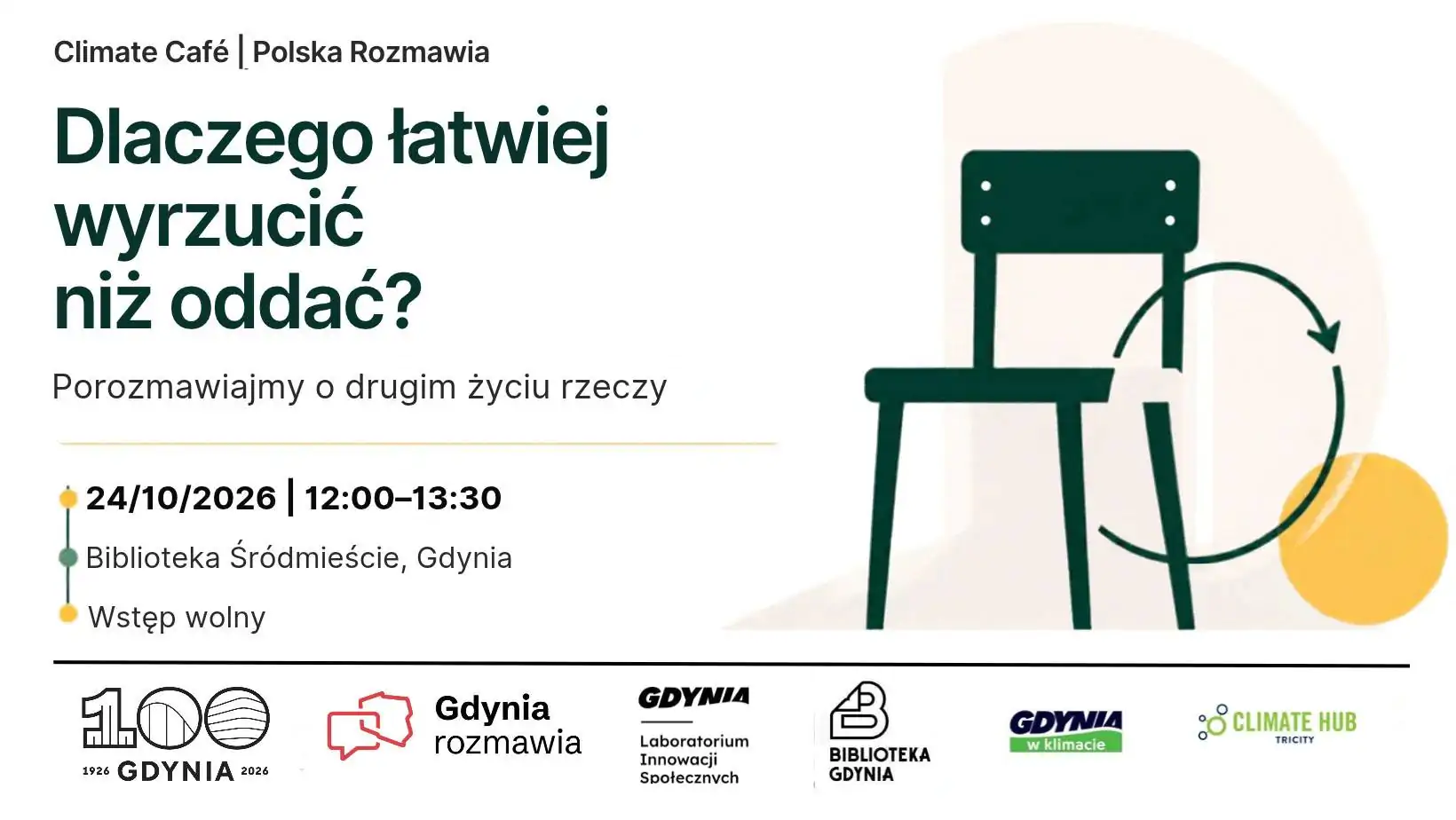Why is it easier to throw away than to give away? Climate Café as part of the Polska Rozmawia campaign