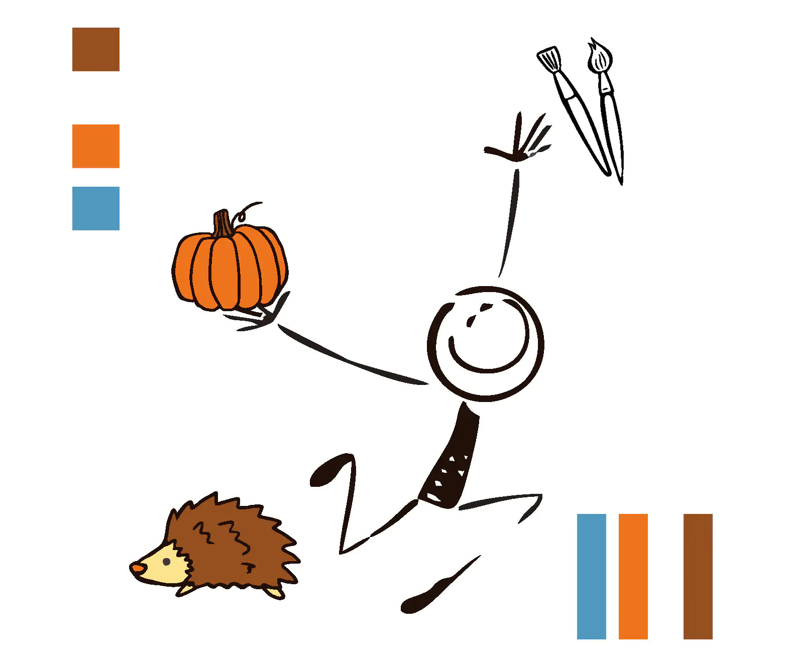 Autumn hedgehogs