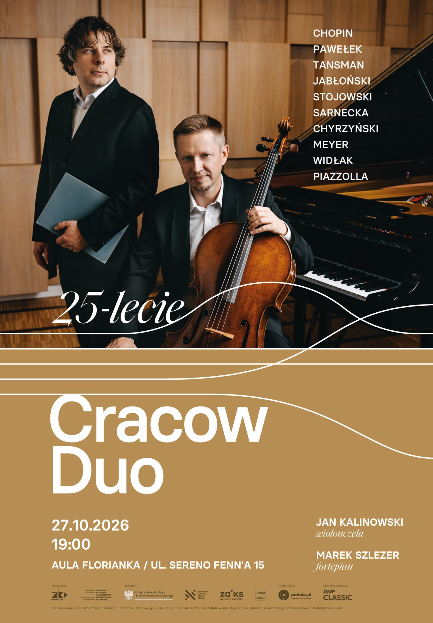 Concert on the occasion of the 25th anniversary of Cracow Duo: Kalinowski & Szlezer