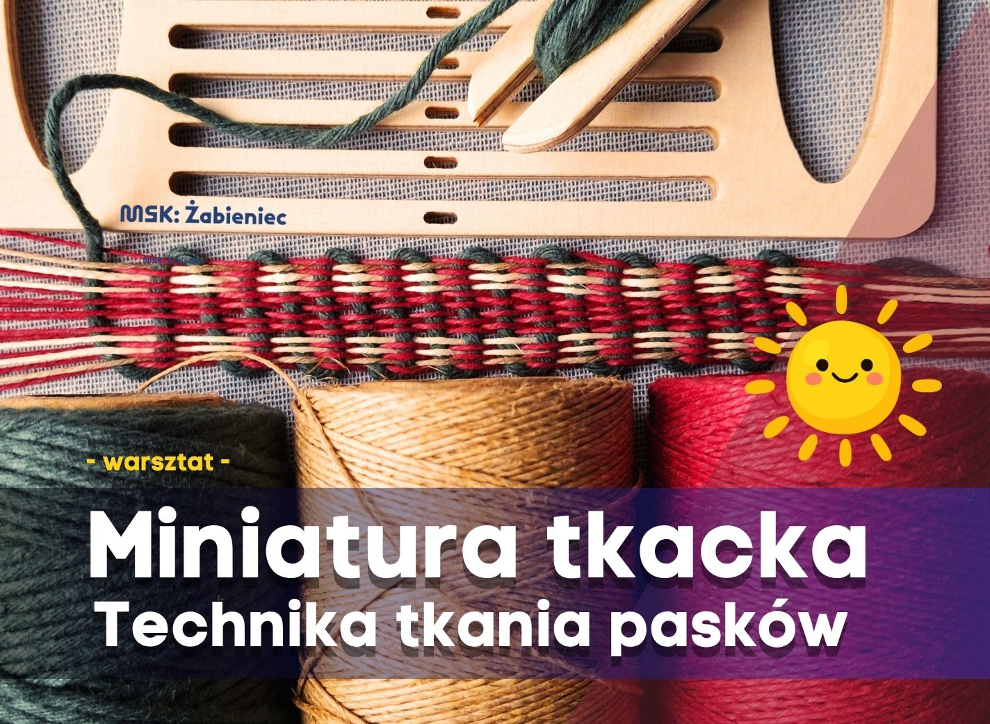 Miniature weaving — belt weaving technique — workshop