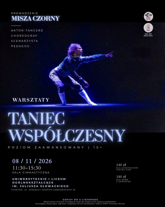 CONTEMPORARY DANCE WORKSHOP WITH MISZA CHORNY