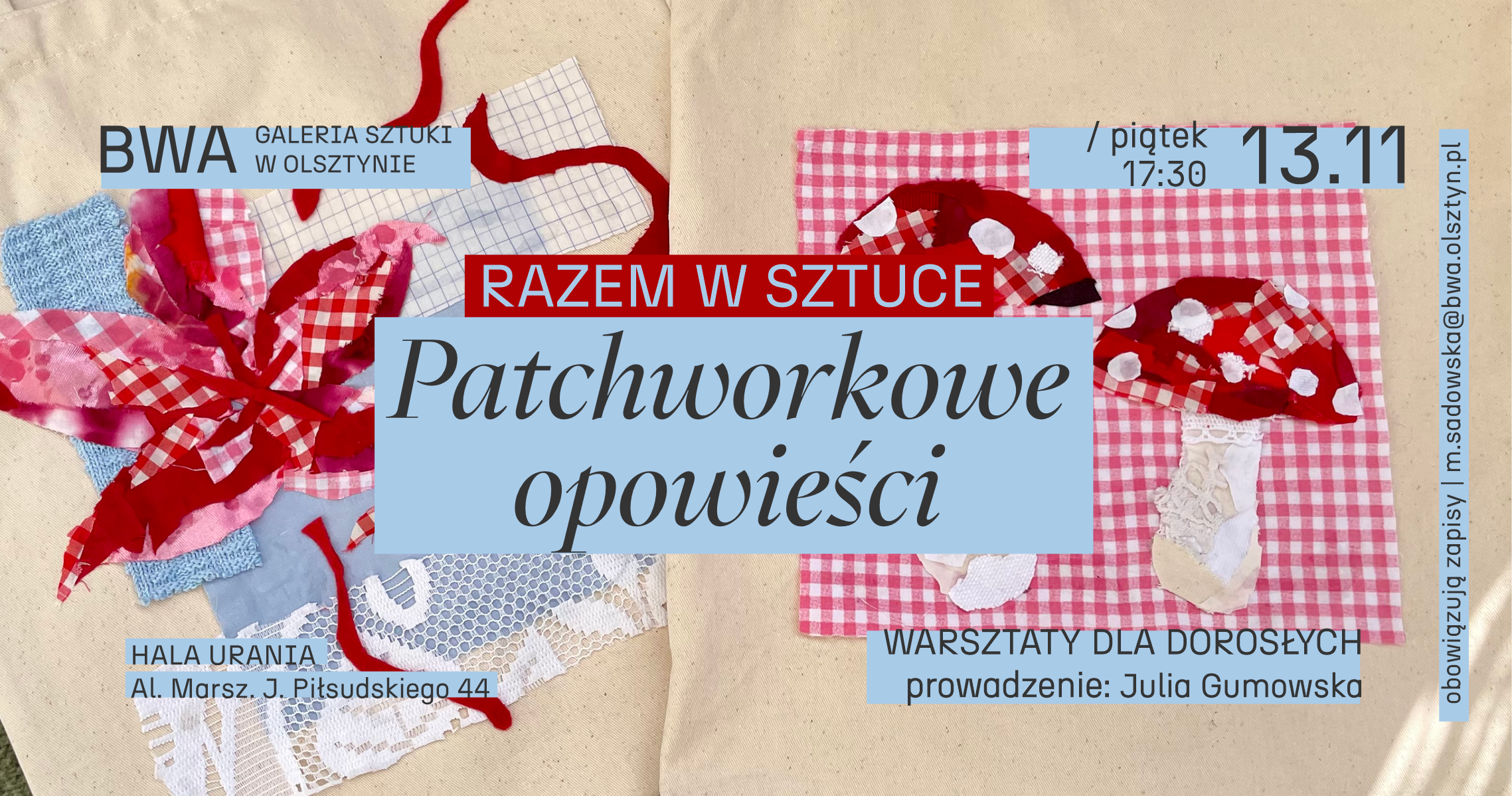 TOGETHER IN ART: Patchwork Tales (Adult Workshop)