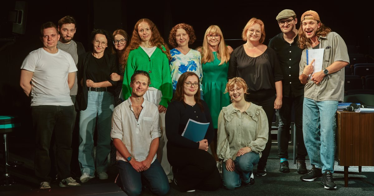 Books on stage. About what's between us