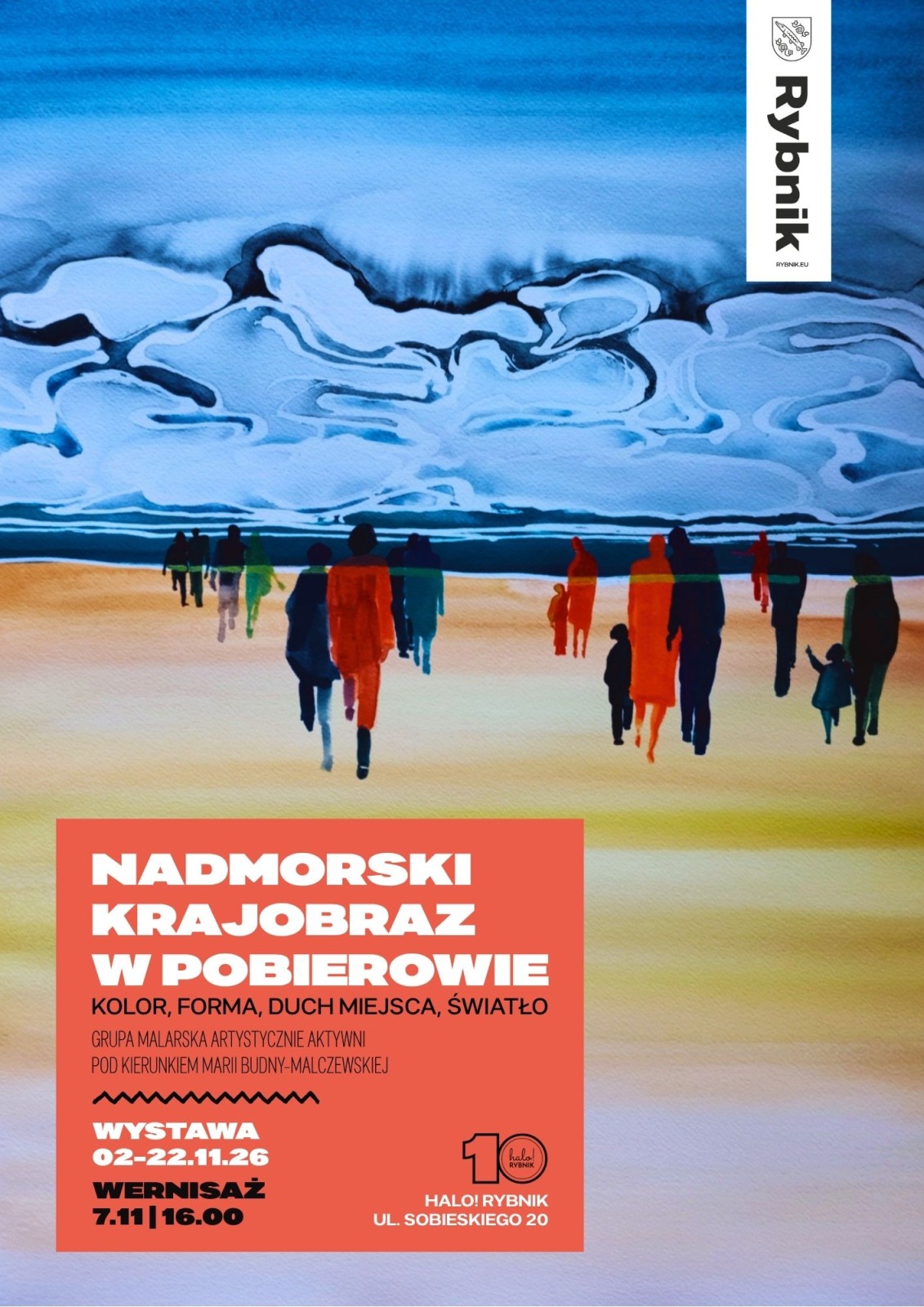 Seaside painting in Pobierowo. Opening of the exhibition of the group Artisticni Aktivni