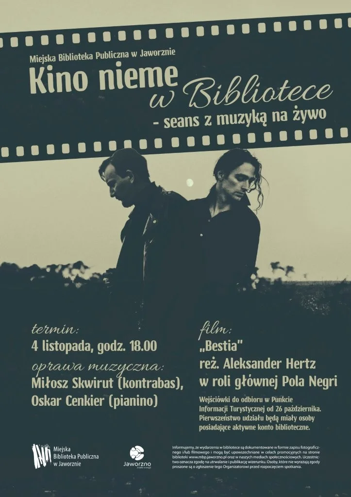 Silent Cinema — screening in the Library with live music