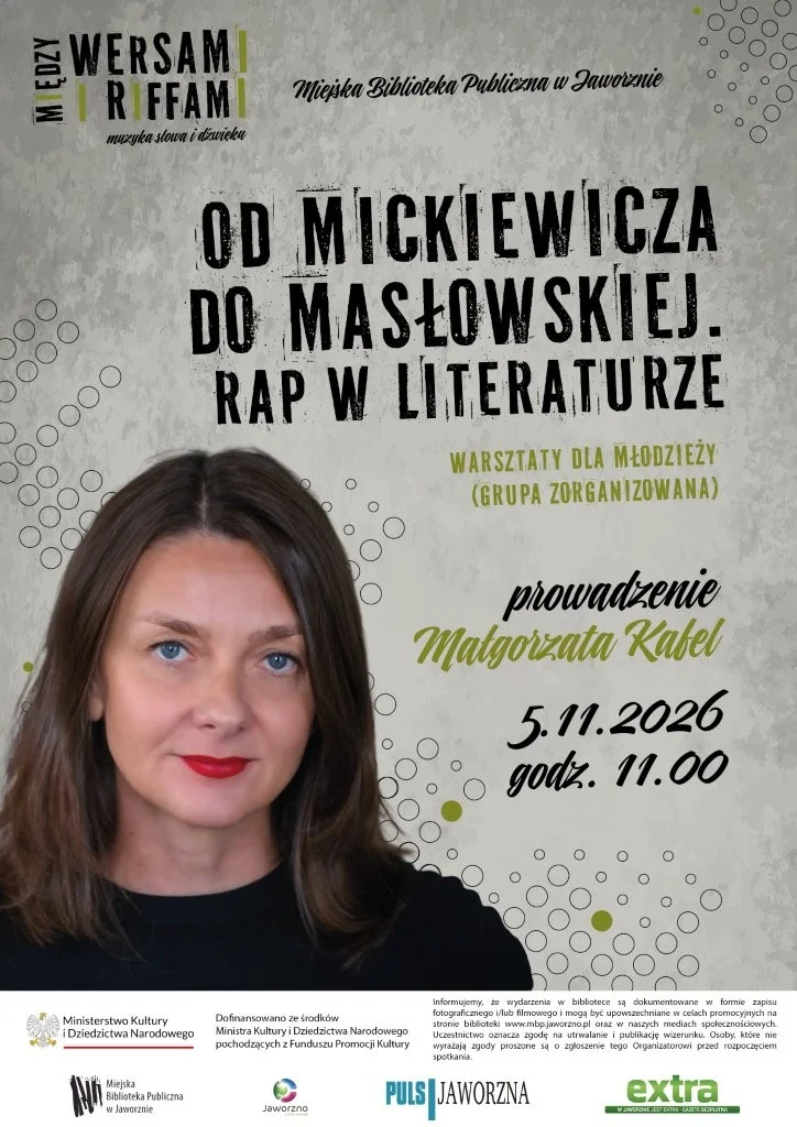 From Mickiewicz to Masłowska. Rap in literature — workshops for young people