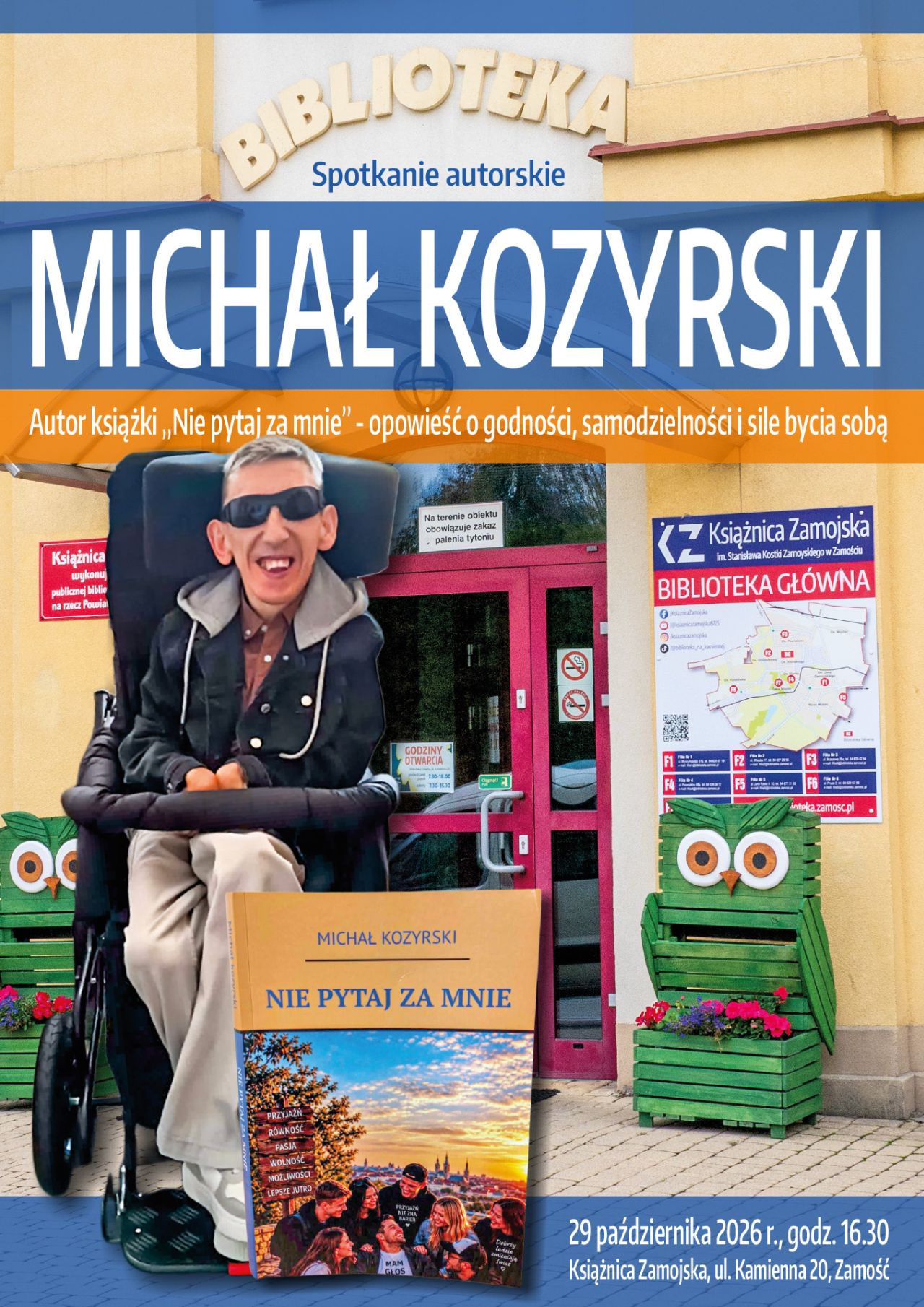 Author's meeting with MICHAŁ KOZYRSKI, author of the book “Don't ask for me”