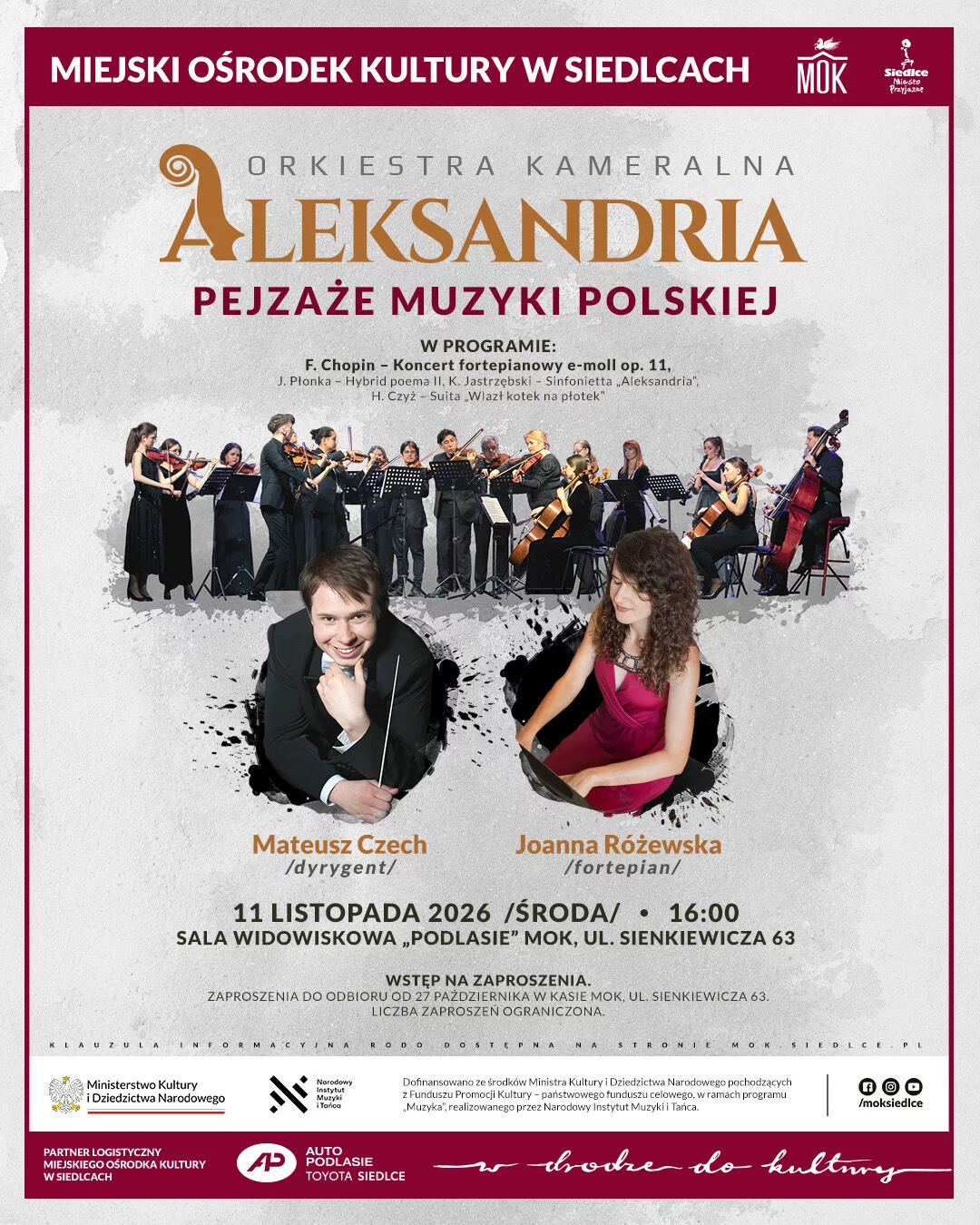 Concert of the Alexandria Chamber Orchestra entitled “Landscapes of Polish Music”
