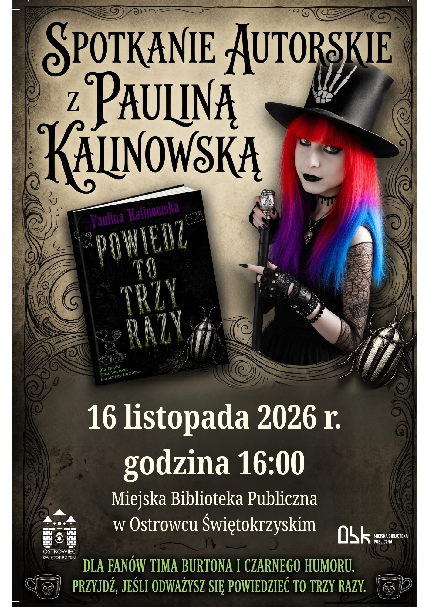 Paulina Kalinowska — author's meeting “Say it three times”